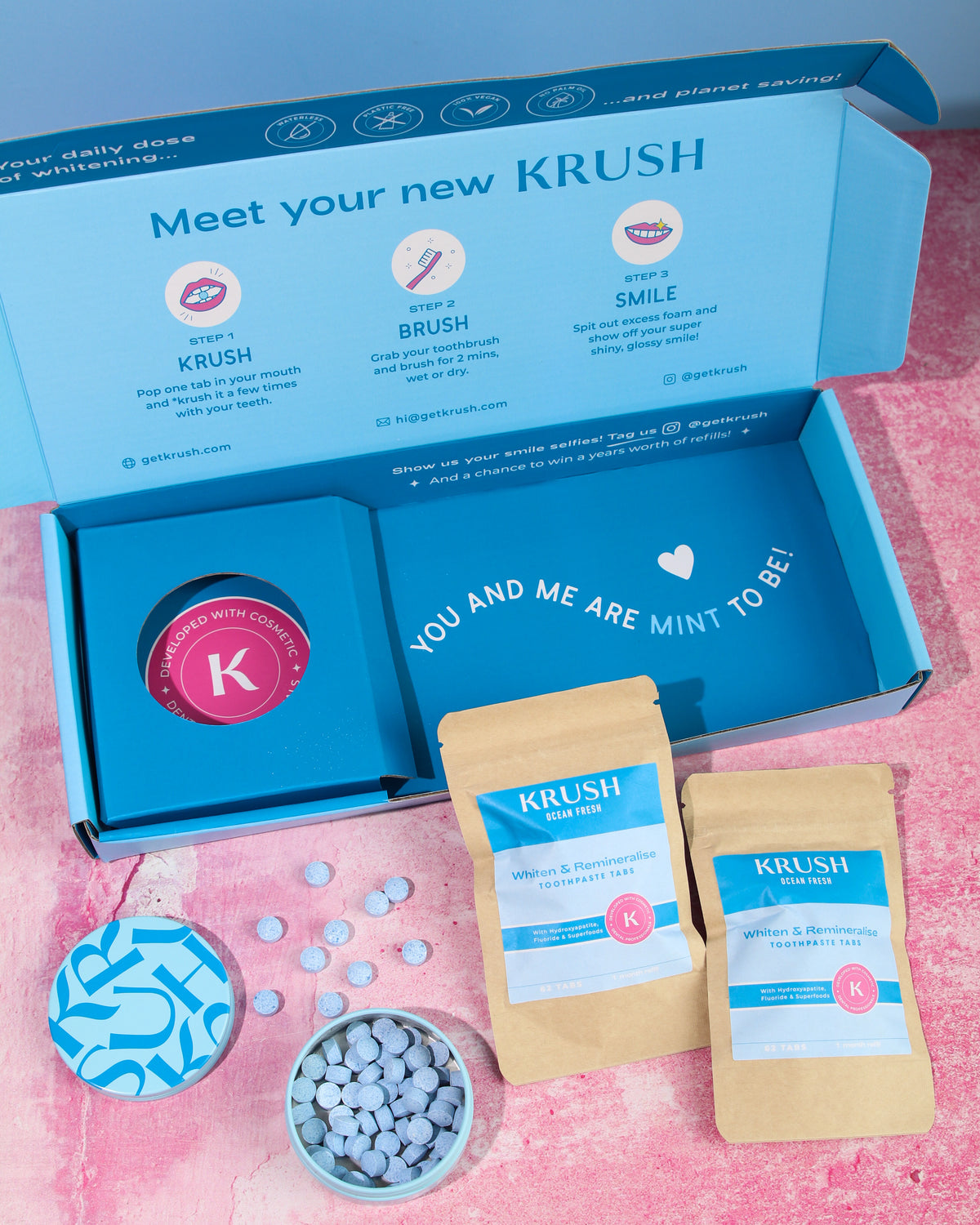 Whitening &amp; Remineralising Toothpaste Tabs (3 Months @ 50% OFF)